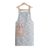 Waterproof long-sleeved bambus-joint cotton apron, fashionable and breathable for cooking, wear-resistant and stain-resistant, all-cotton household apron, wholesale from the manufacturer Item Picture